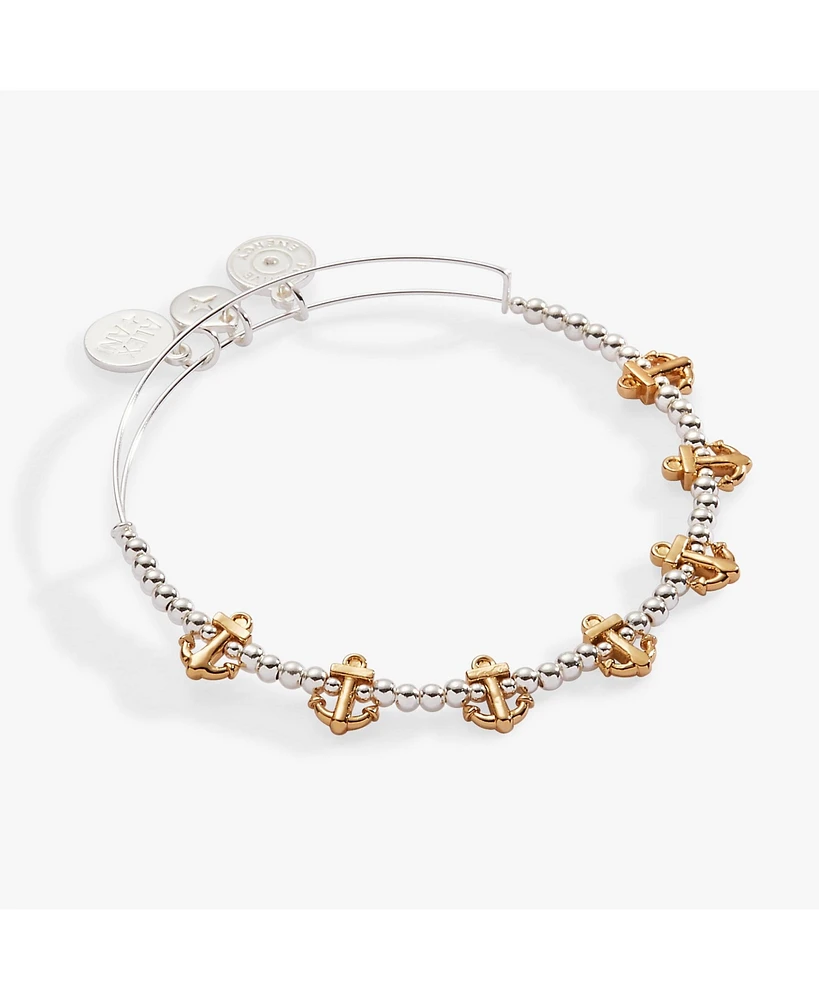 Anchor Beaded Bangle Bracelet
