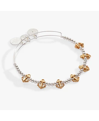 Anchor Beaded Bangle Bracelet