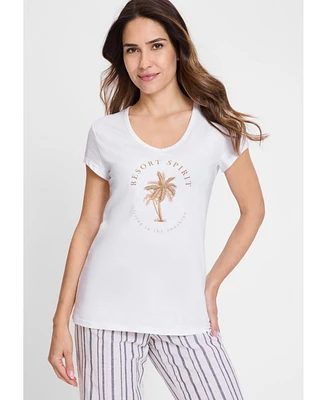 Olsen Women's Placement Print T-Shirt