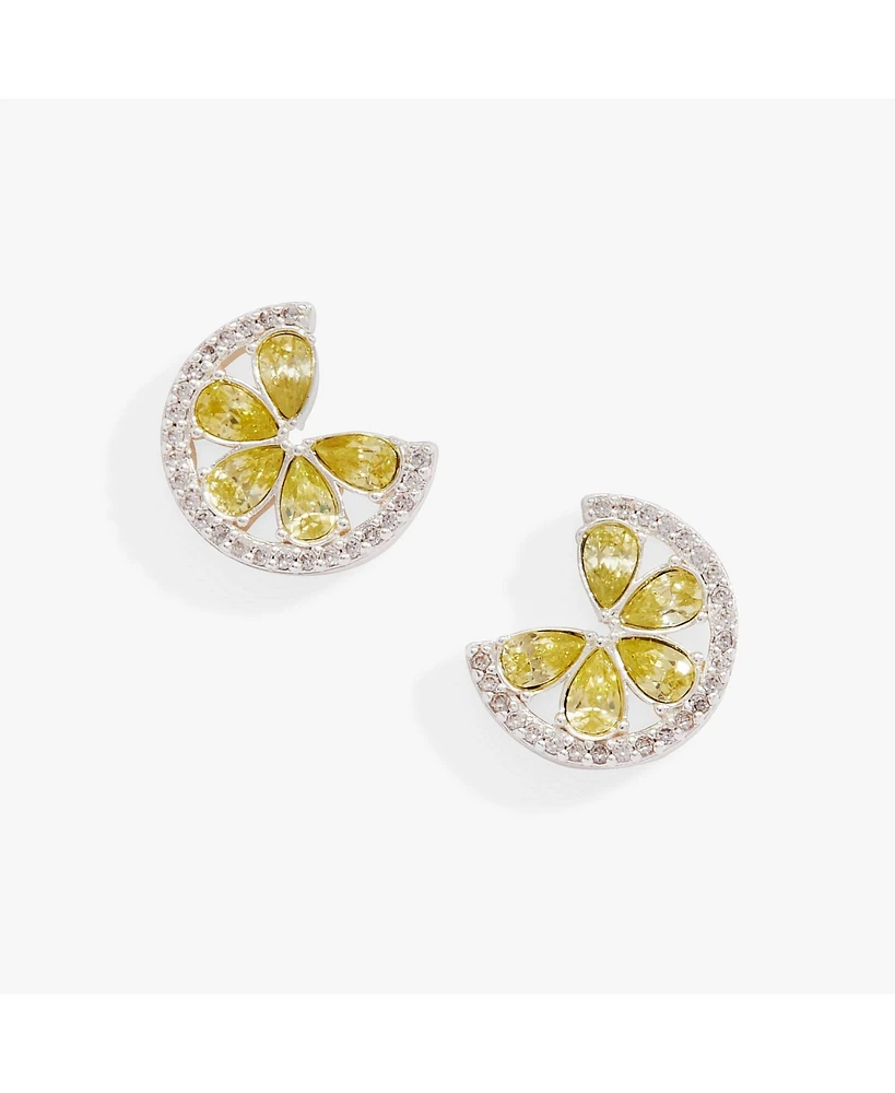 Alex and Ani Margarita Lime Stud Earring