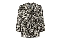 Olsen Women's Tropic Mix Print Tunic Blouse