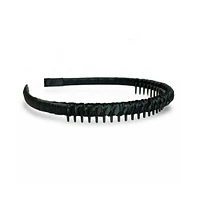 Thin Solid Headband - Black