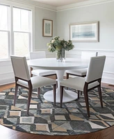 Addison Chantille Machine Washable ACN1309 8'x8' Round Area Rug