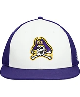 Adidas Men's White/Purple Ecu Pirates On Field Fitted Hat