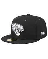 New Era Men's Black Jacksonville Jaguars Main Patch 59FIFTY Fitted Hat