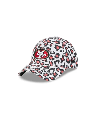 New Era Women's White San Francisco 49ers Active Leopard 9TWENTY Adjustable Hat