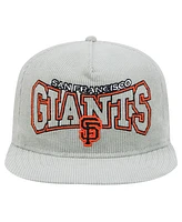 New Era Men's Gray San Francisco Giants Corduroy Golfer Snapback Hat