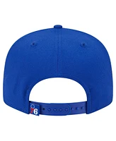 New Era Men's Royal Philadelphia 76ers Sport Night Team Shadow 9FIFTY Snapback Hat