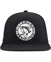 Mitchell & Ness Men's Black Pittsburgh Penguins Team Snapback Hat