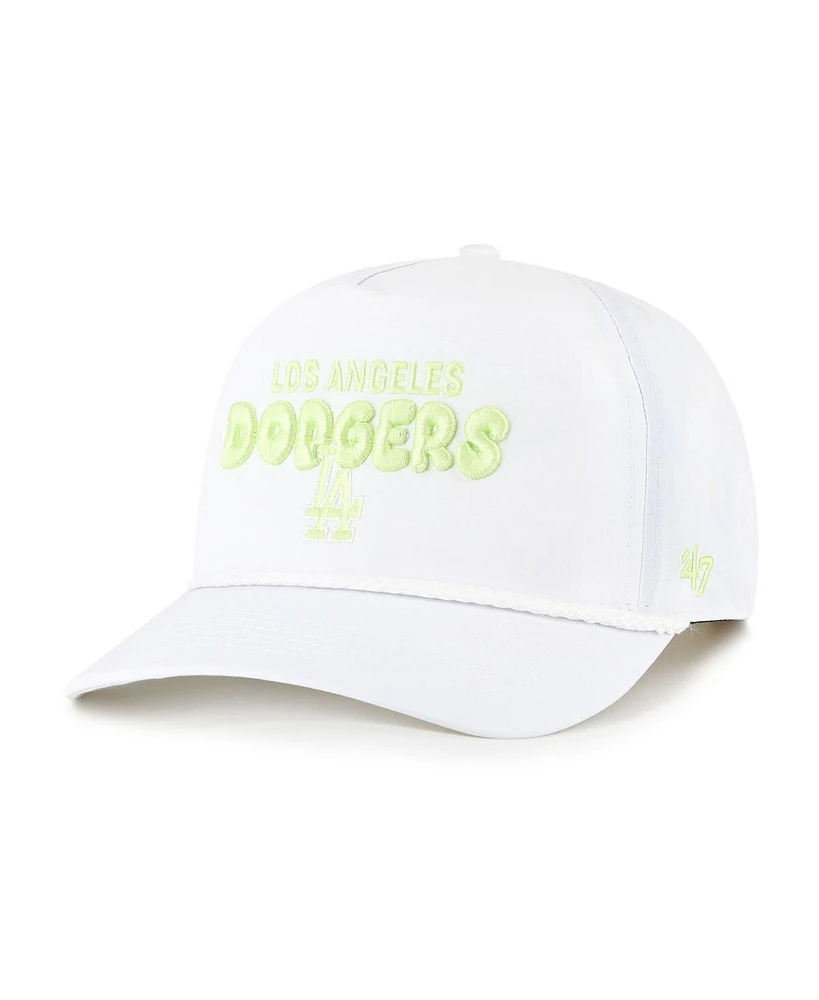 '47 Brand Women's White Los Angeles Dodgers Bright Side Adjustable Hitch Hat