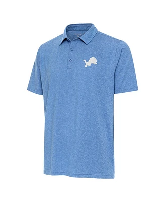 Antigua Men's Blue Detroit Lions Par 3 Polo Shirt