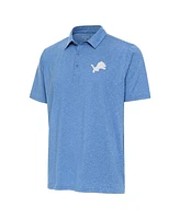 Antigua Men's Blue Detroit Lions Par 3 Polo Shirt
