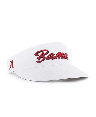 '47 Brand Men's White Alabama Crimson Tide Melbourne Brrr Adjustable Visor Hat