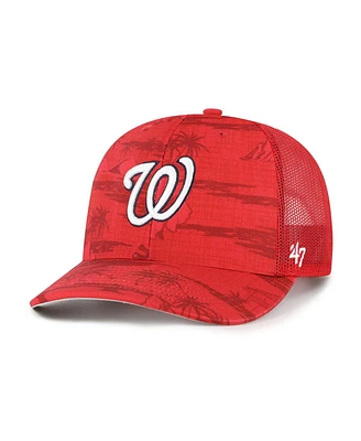 '47 Brand Men's Red Washington Nationals Fiji Trucker Adjustable Hat