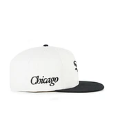 '47 Brand Men's White/Black Chicago White Sox Foundation Captain Snapback Hat