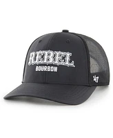 '47 Brand Men's Black Kyle Busch Rebel Bourbon Trucker Adjustable Hat