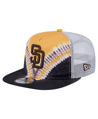 New Era Men's San Diego Padres Tie-Dye Golfer Trucker Adjustable Hat