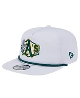 New Era Men's White Athletics Palm Golfer Snapback Hat