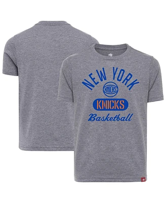 Sportiqe Big Boys and Girls Gray New York Knicks Comfy Tri-Blend T-Shirt