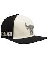 Pro Standard Men's Cream Chicago Bulls French Terry Snapback Hat
