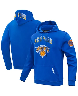 Pro Standard Men's Blue New York Knicks 2024/25 City Edition Pullover Hoodie