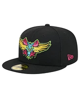 New Era Men's Black Modesto Nuts Copa de la Diversion 59FIFTY Fitted Hat
