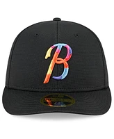 New Era Men's Black Baltimore Orioles City Connect Batting Practice Low Profile 59FIFTY Fitted Hat