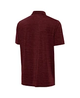 Antigua Men's Heather Burgundy Washington Commanders Layout Polo Shirt