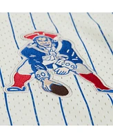 Mitchell & Ness Men's Cream New England Patriots Final Seconds Vintage Logo Mesh Button-Up Shirt