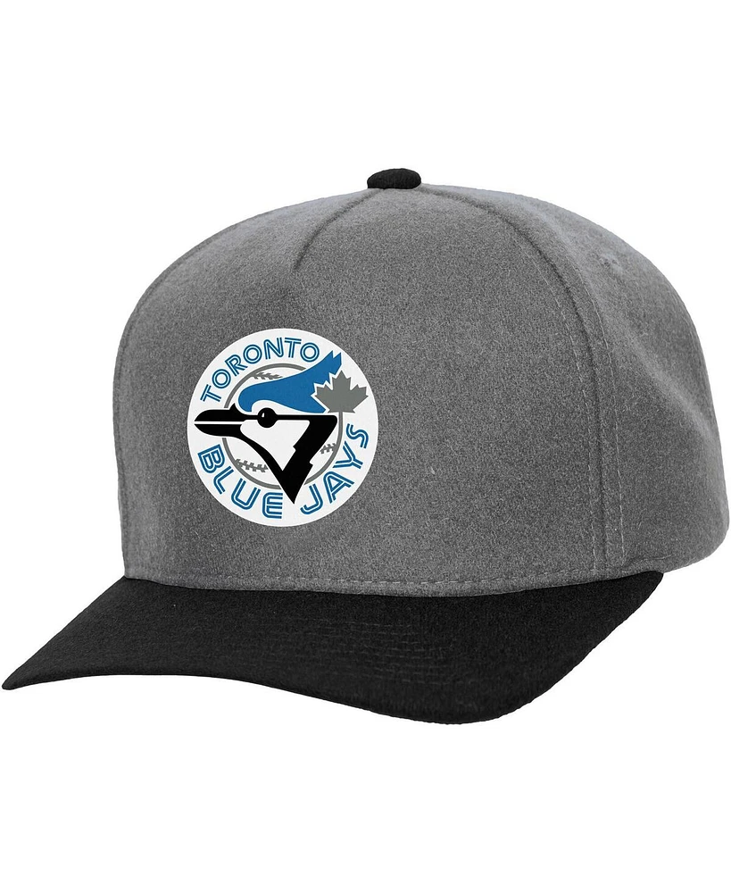 Mitchell & Ness Men's and Women's Gray Toronto Blue Jays Basic Coop Pro Adjustable Hat
