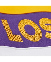Mitchell & Ness X Dannijo Women's Gold/Purple Los Angeles Lakers Blocked Pullover Sweatshirt