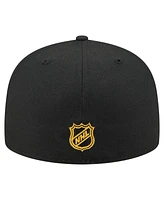 New Era Men's Black Boston Bruins State Stitch 59FIFTY Fitted Hat