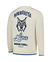 The Wild Collective Men's and Women's Cream Minnesota Lynx Jacquard Pullover Sweater