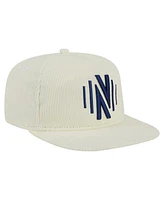 New Era Men's Cream Nashville Sc 2025 Kickoff Snapback Golfer Hat