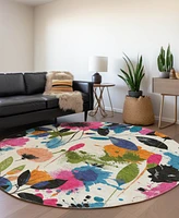 Addison Chantille Machine Washable ACN1551 8'x8' Round Area Rug