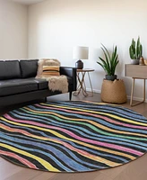 Addison Chantille Machine Washable ACN1581 8'x8' Round Area Rug