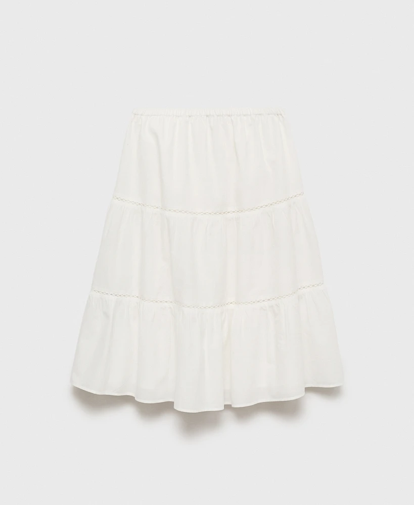 Mango Women's Flared Midi Skirt