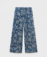 Mango Women's Printed Cotton Pants
