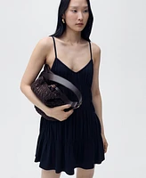 Mango Women's Gathered Panels Short Dress