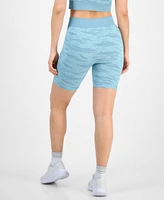 Id Ideology Women's Printed Seamless Bike Shorts, Exclusively at Macy's