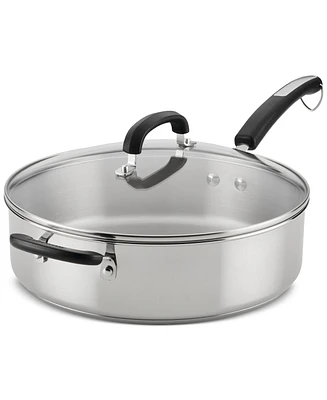 Farberware Brilliance 6-Qt. Stainless Steel Saute Pan & Lid