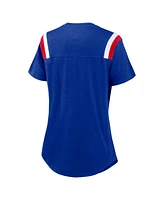 Nike Women's Heather Royal New England Patriots Historic Slub Fashion T-Shirt