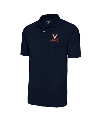 Antigua Men's Navy Virginia Cavaliers Legacy Pique Polo Shirt