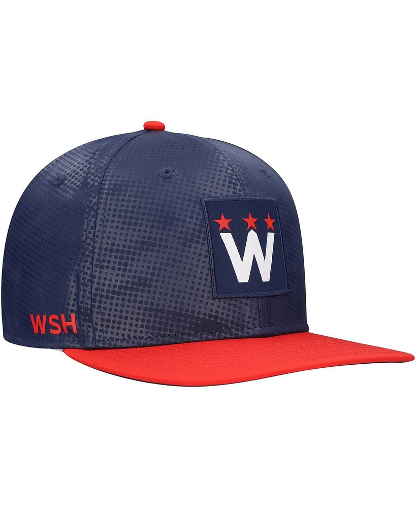 Fanatics Men's Navy Washington Capitals Authentic Pro Rink Snapback Hat