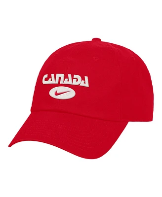 Nike Men's and Women's Red Canada Soccer Club Adjustable Hat