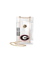 Logo Brands Georgia Bulldogs Clear Essential Crossbody Purse