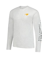 Outerstuff Men's Heather Gray McLaren F1 Team Outlined Car Long Sleeve T-Shirt