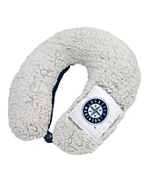 Logo Brands Seattle Mariners Frosty Sherpa Neck Pillow