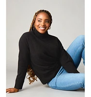Luxlined Women's Merino Wool Mock Neck