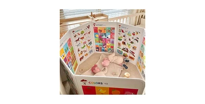 Hattung SayHouse Combo Pack Interactive Learning Set with Magnetic Alphabet, Flashcards, Talking Pen & Foldable Board – Educational Toy for Kid